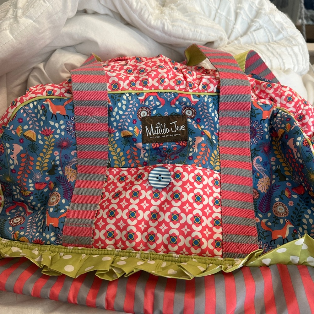Matilda Jane patterned duffle bag